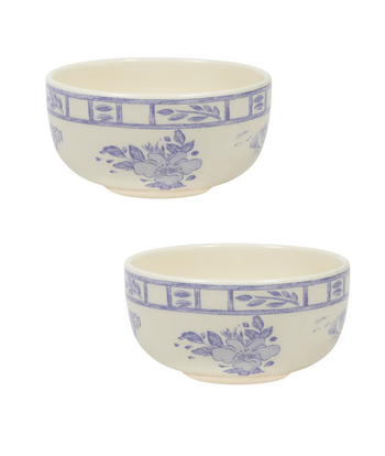 Gien Oiseau Blue Dipping Bowls